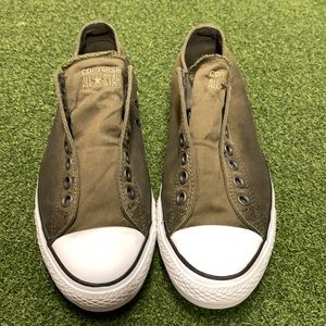 Converse all star slip on lows in gradient green 8.5